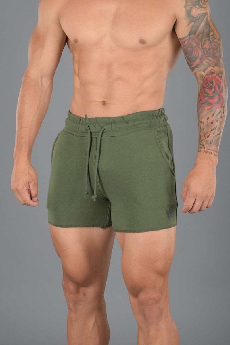 YoungLA 102 Bodybuilding French Terry Shorts Groen | 9051486-RB