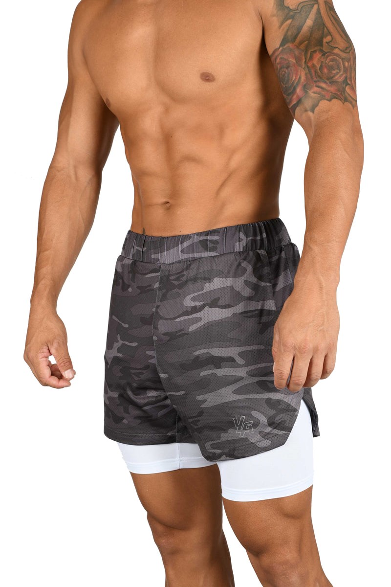 YoungLA 105 Compression Shorts 2.0 Grijs | 0768912-HZ