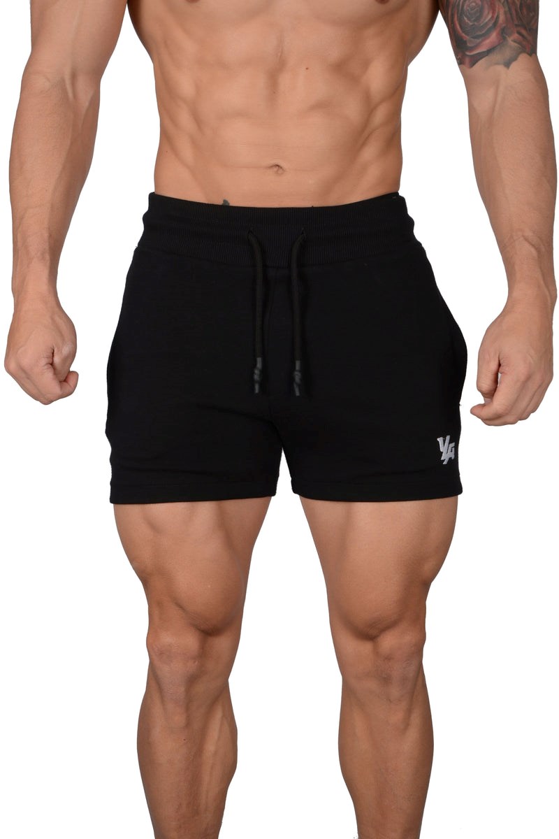 YoungLA 126 Interlock Shorts Zwart | 4561728-DL