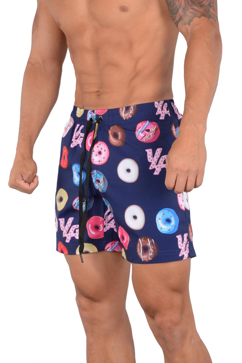 YoungLA 128 Abstract Swim Shorts \'22 Donut | 3084296-VZ