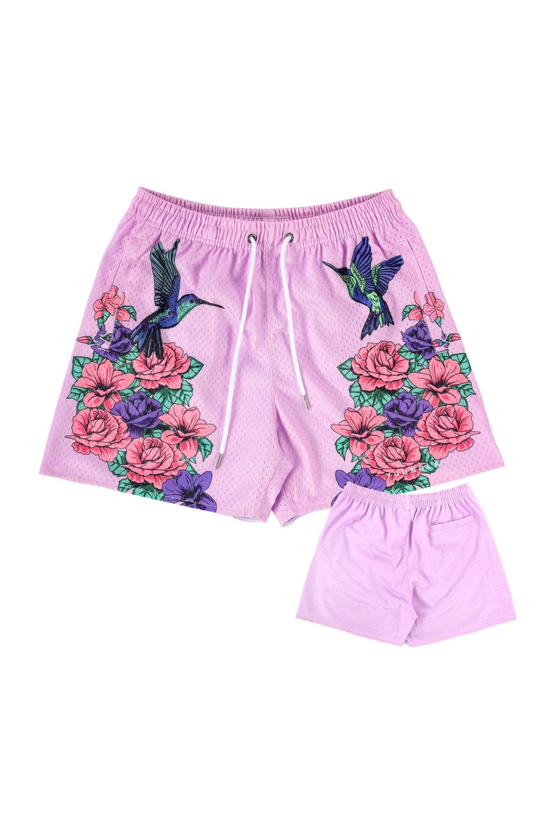 YoungLA 141 The Block Party Shorts Roze | 8209354-KQ