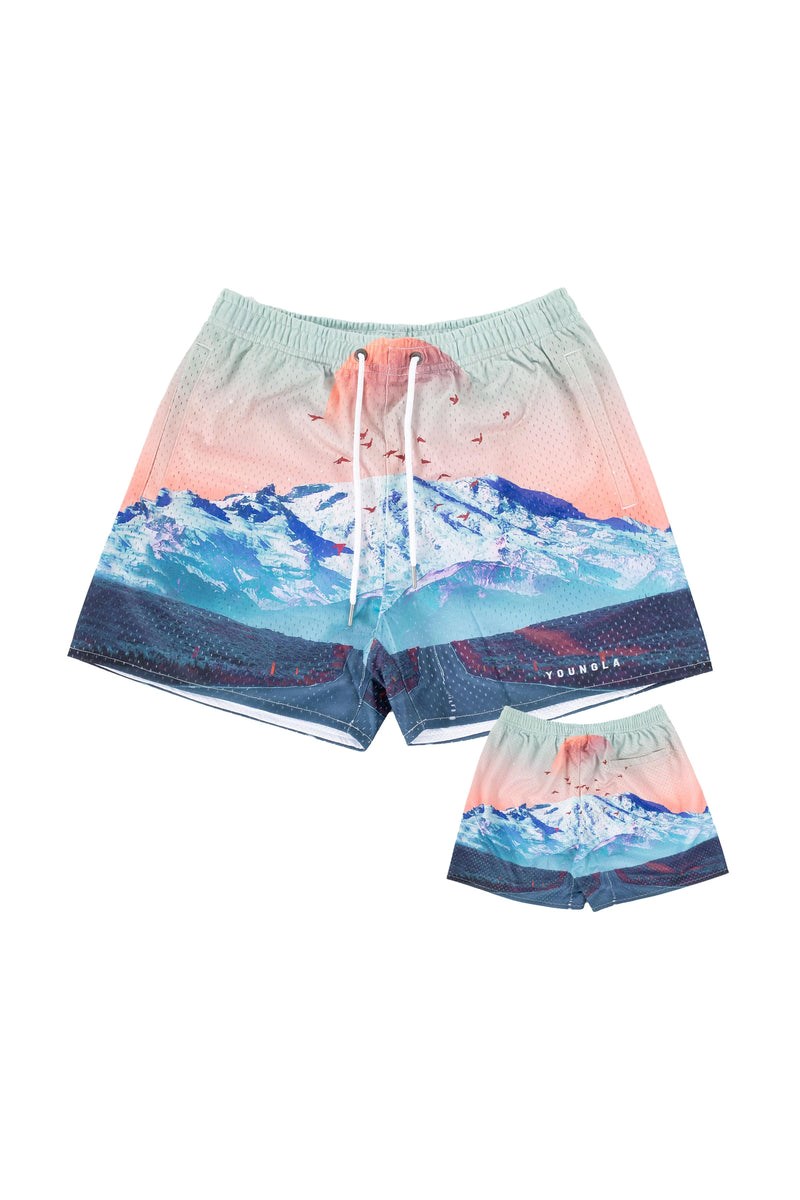 YoungLA 150 After Party Shorts Mystic Mountains | 6945018-KW