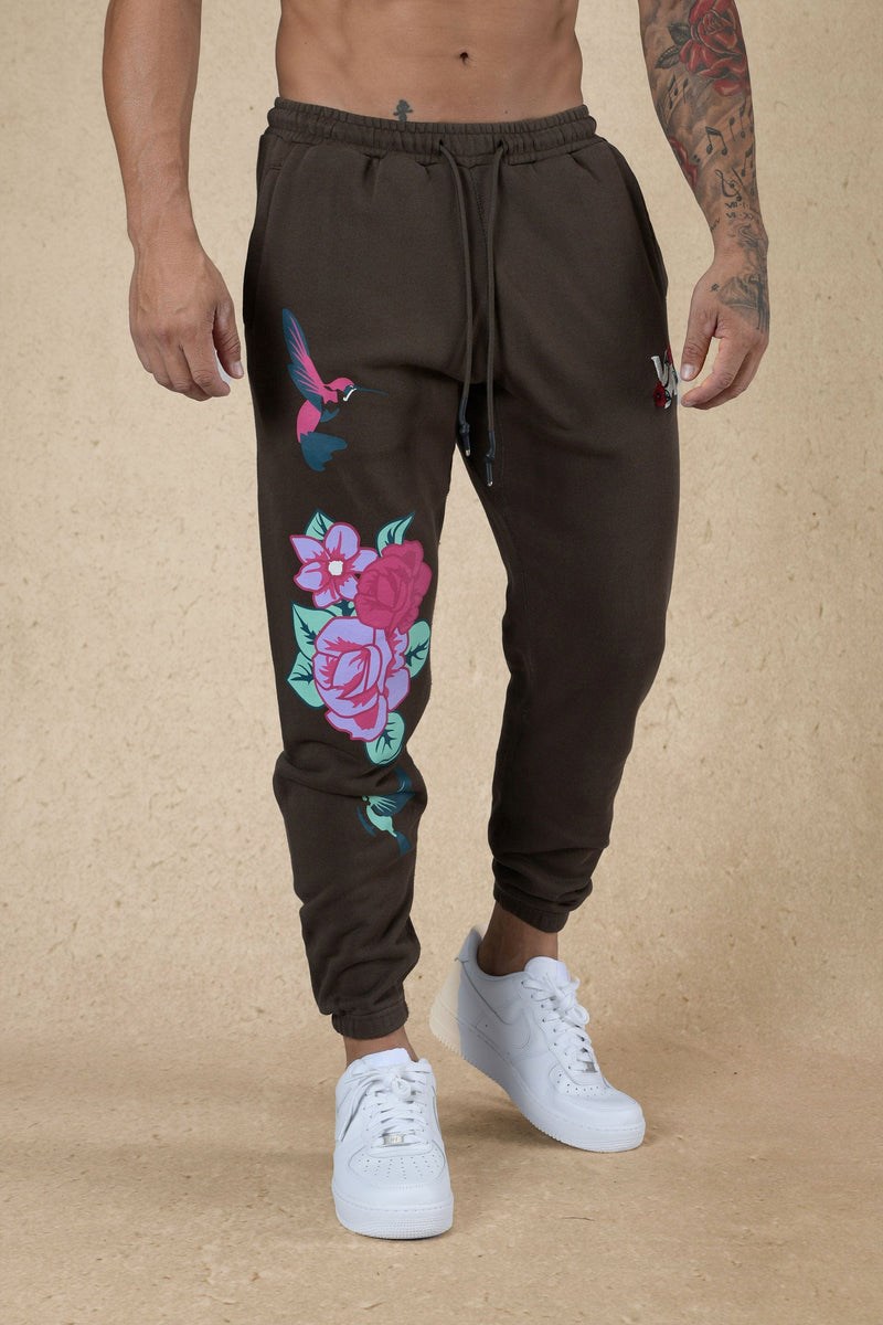 YoungLA 203 Zen Joggers Bruin Lichtturkoois | 5829647-GR