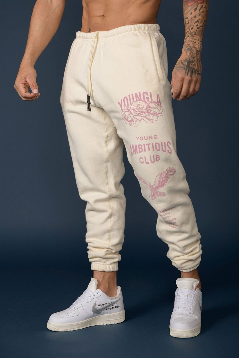 YoungLA 233 The Immortal Joggers Off-White | 8092645-YP