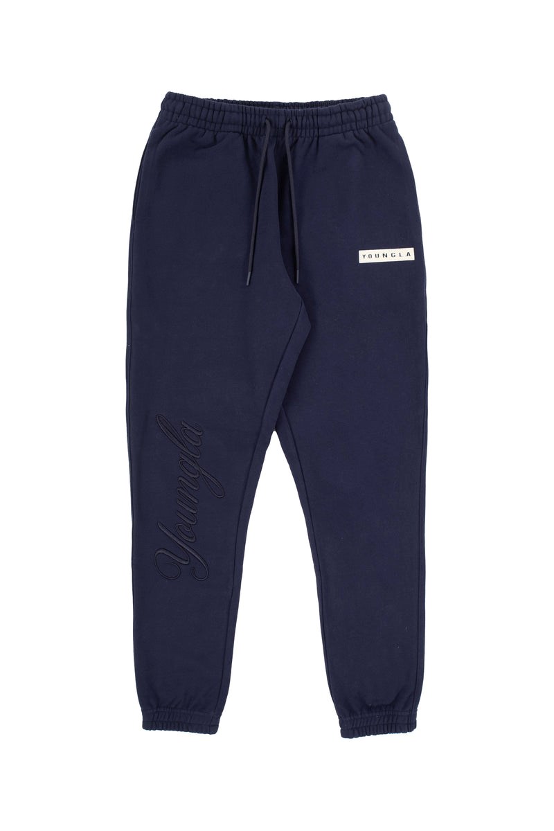 YoungLA 245 Autograph Joggers Donkerblauw | 8470352-WA