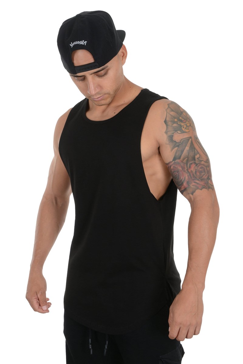 YoungLA 308 Muscle Tanks Zwart | 3064582-JU