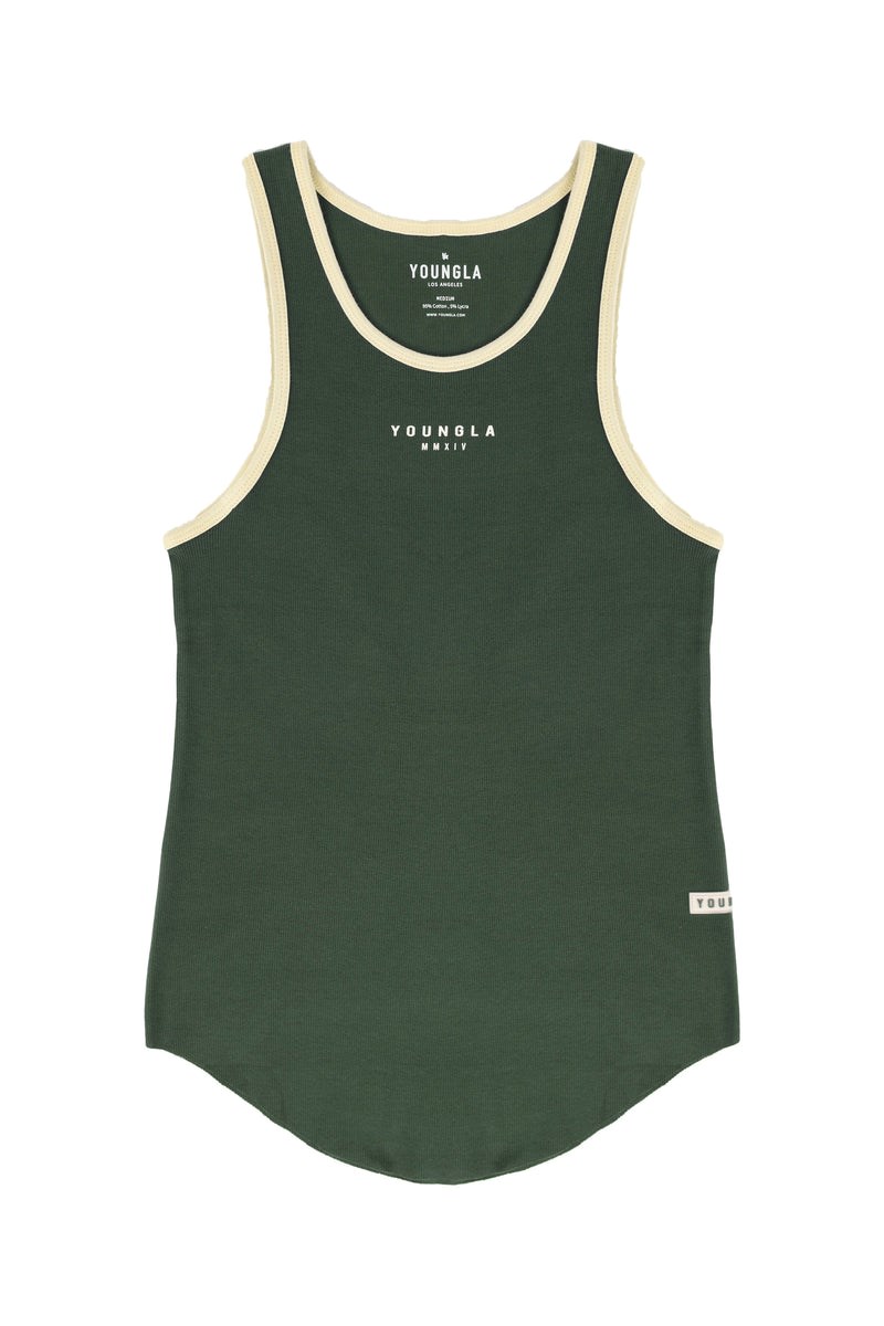 YoungLA 313 Rocket Rib Tanks Groen | 0513487-DV