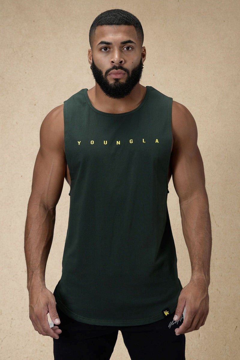 YoungLA 332 Infinity Muscle Tanks Groen | 3487291-VH