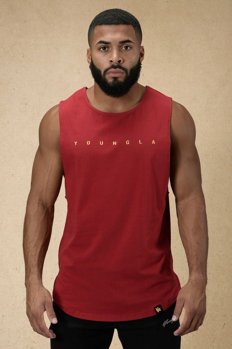 YoungLA 332 Infinity Muscle Tanks Rood | 5802637-JR