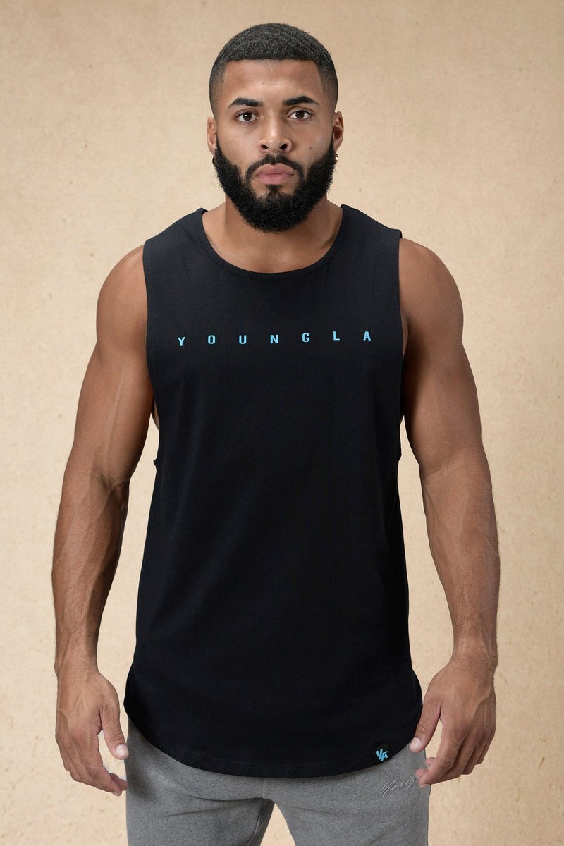 YoungLA 332 Infinity Muscle Tanks Zwart | 5719423-MD