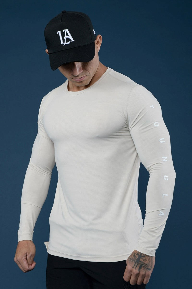 YoungLA 424 Zephyr Compression Long Sleeves Beige | 1352860-PG