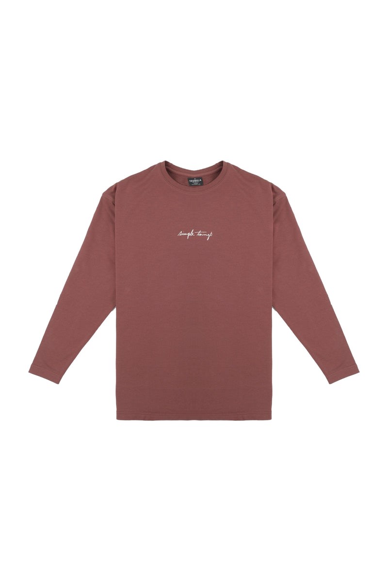 YoungLA 427 Simple Things Long Sleeve Shirt Bruin | 5039287-IV