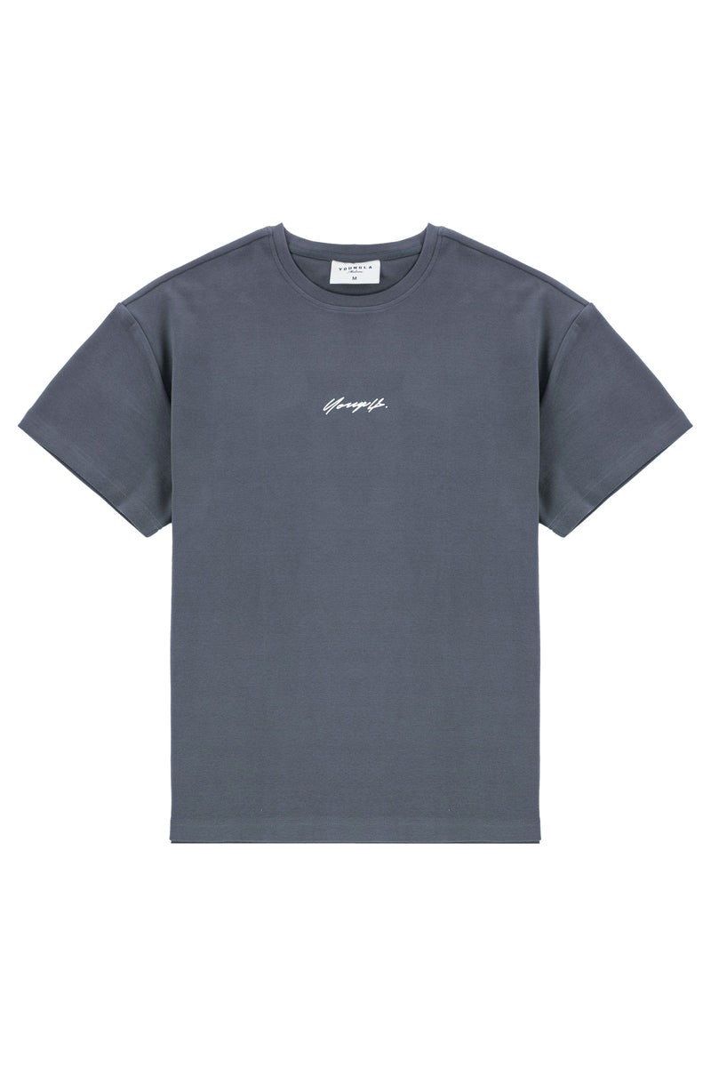 YoungLA 430 Oversized Cloud Foam Tee Grijs | 3498275-LS