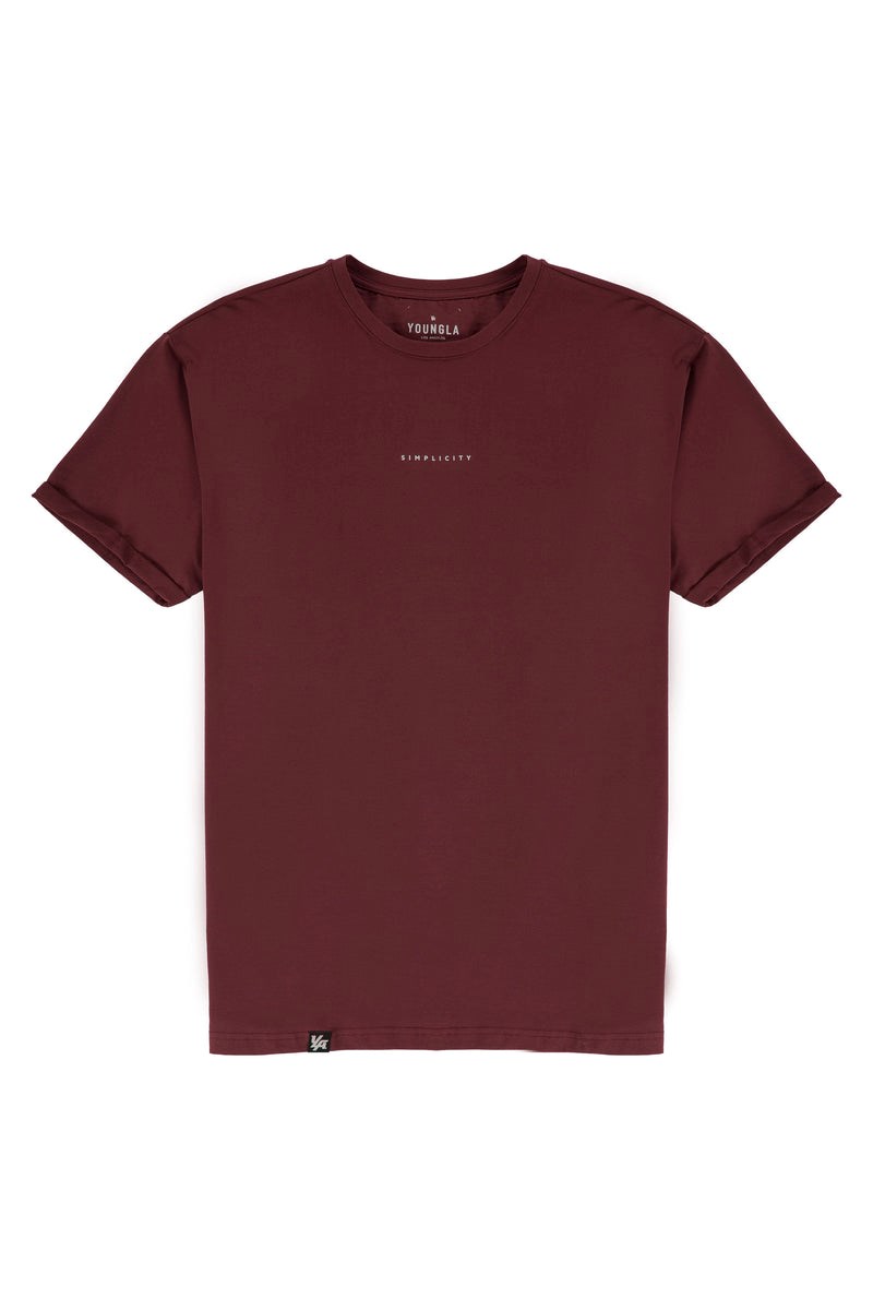 YoungLA 456 Simplicity Tees Wine | 2406315-KH