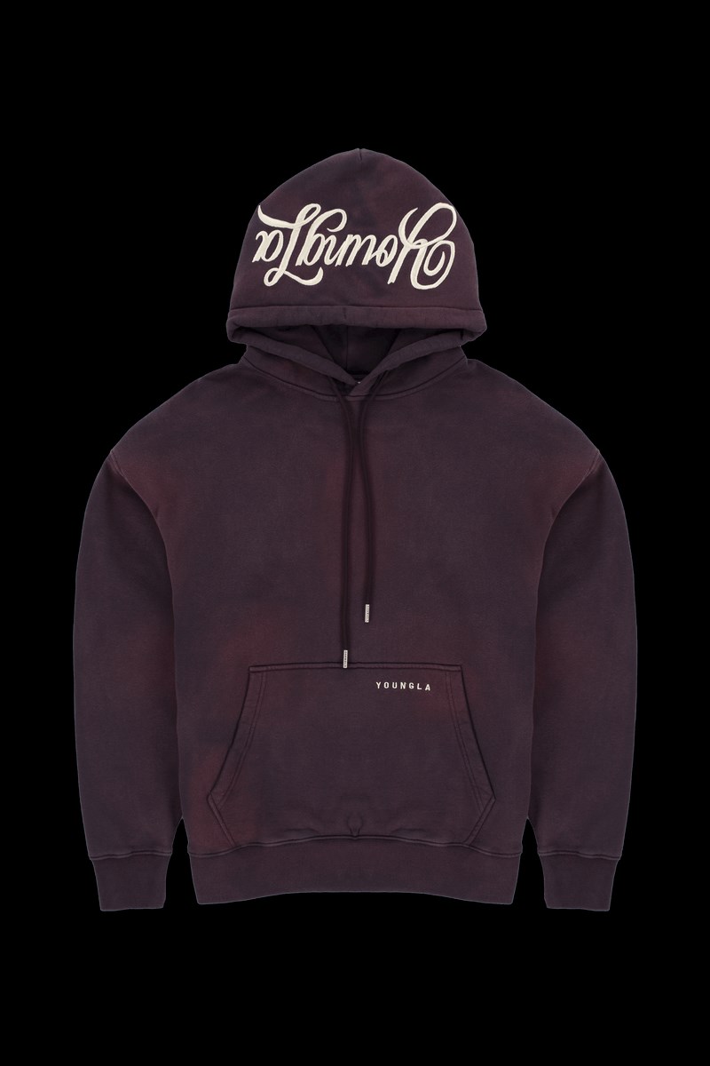 YoungLA 549 Phantom Hoodies Paars Lichtturkoois | 9758601-WT