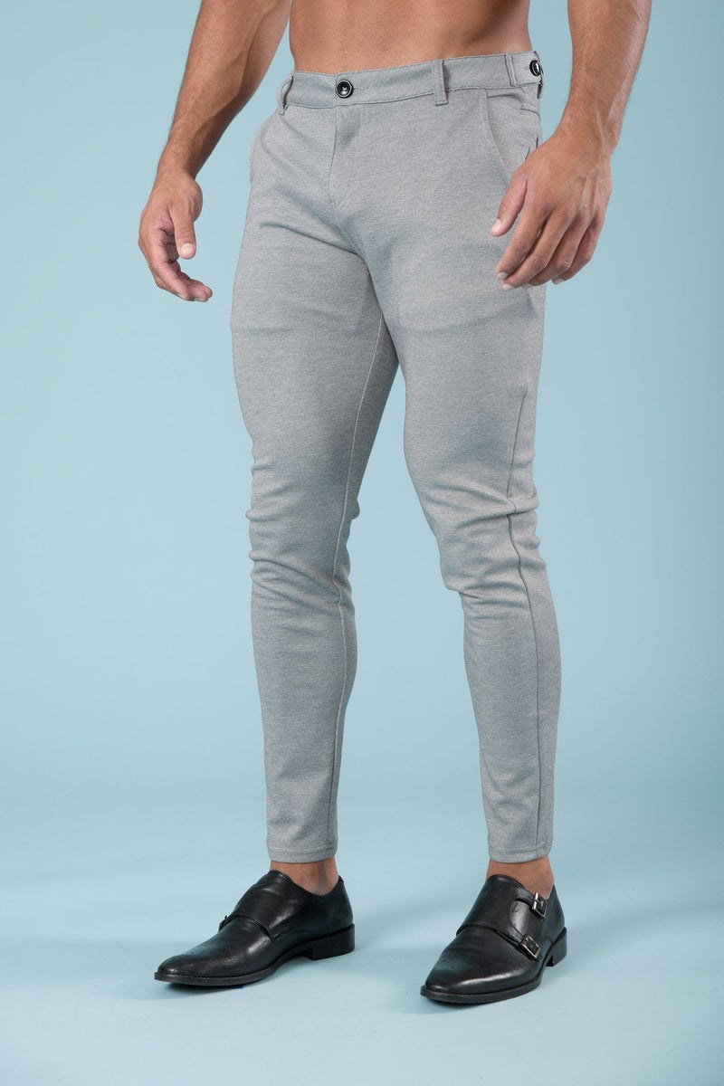 YoungLA 614 Dapper Jurken Pants Grijs | 9602453-ZC