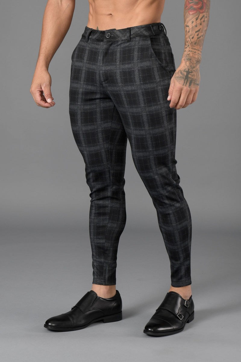 YoungLA 615 New Jurken Pants Black/Grey | 8765340-DI