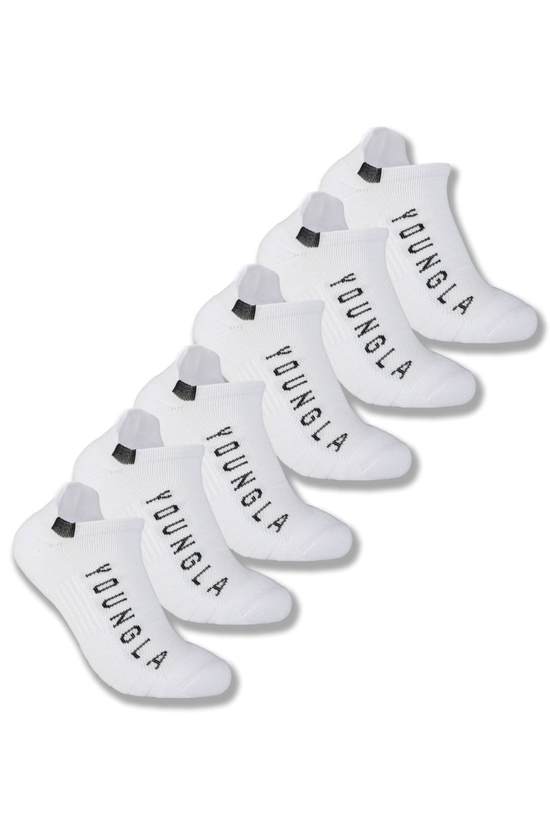 YoungLA 710 Performance Ankle Socks 3-Pack Wit | 0697125-IH