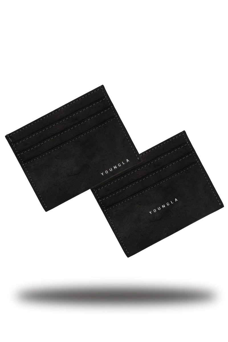 YoungLA 725 Executive card holder Zwart | 2095186-SV