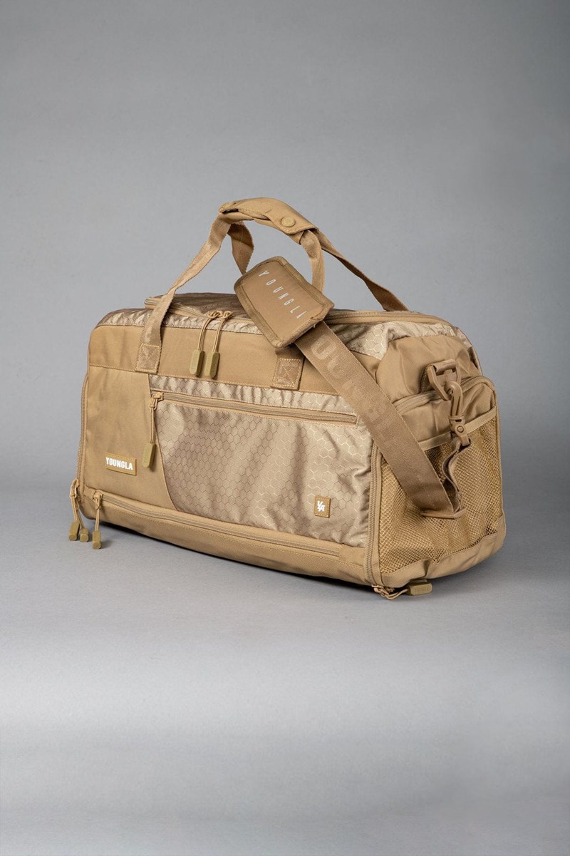 YoungLA 740 Elite Duffle Bags Tan | 0841257-MC