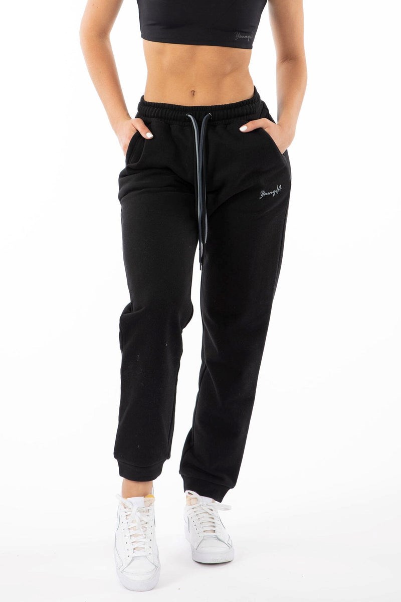 YoungLA W207 Triple String Joggers Zwart | 0134752-NF