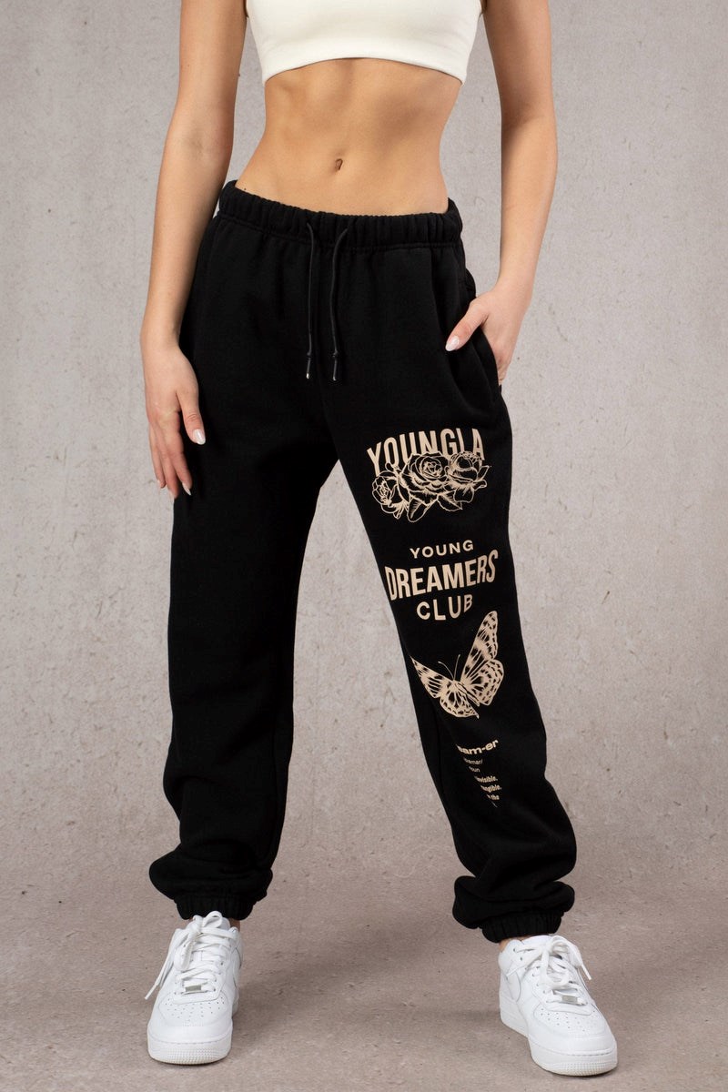 YoungLA W211 Dreamers Joggers Zwart | 3061925-FS