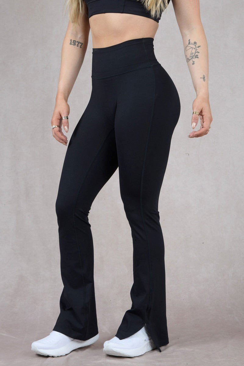 YoungLA W213 - Asana Flare Leggings Zwart | 1745680-RE