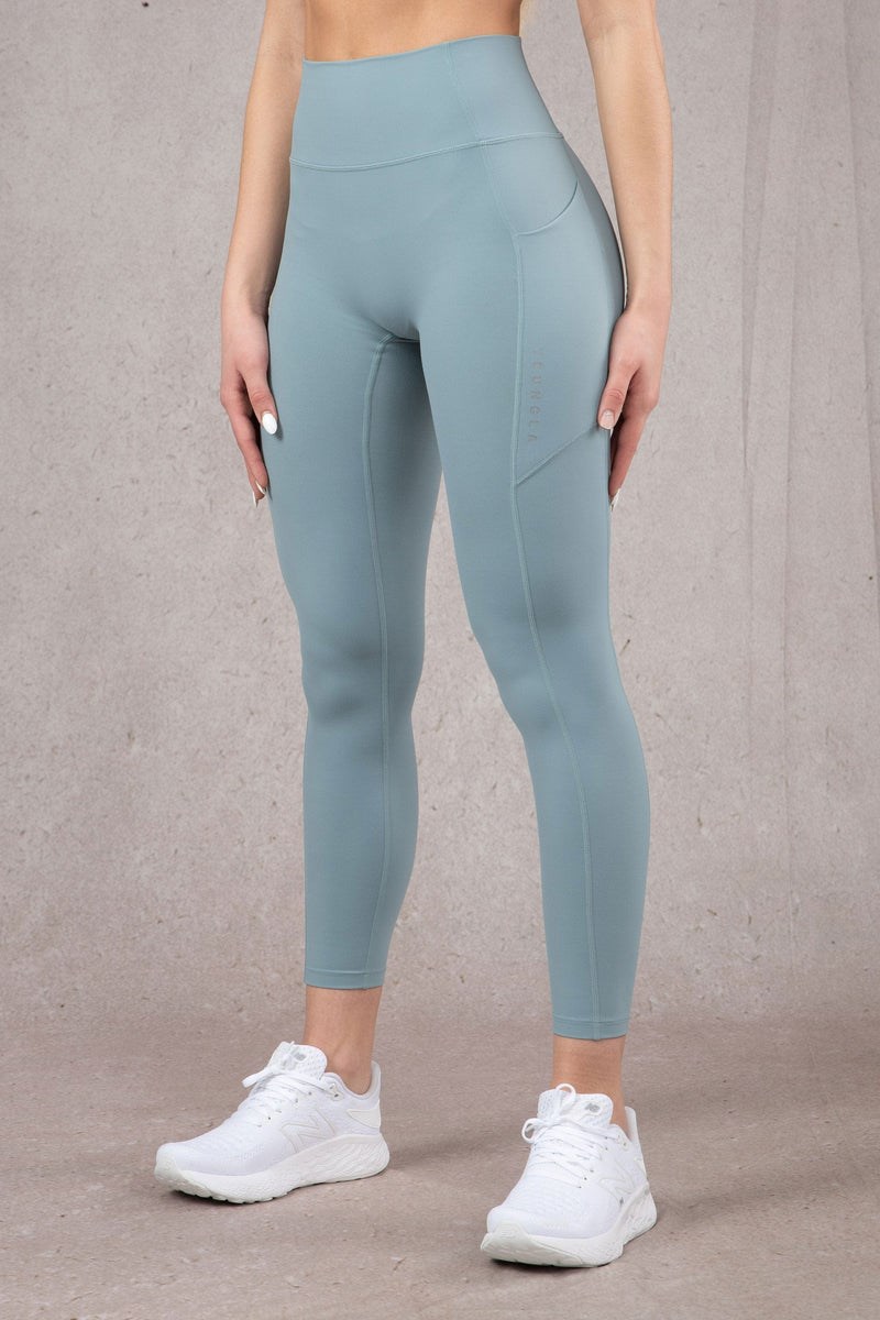 YoungLA W214 Power Leggings Slate | 6847305-XK