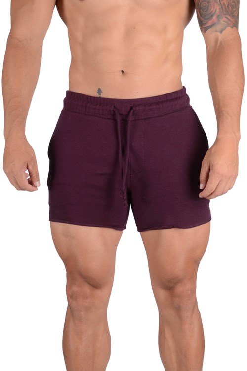 YoungLA 102 Bodybuilding French Terry Shorts Paars | 0934578-XI