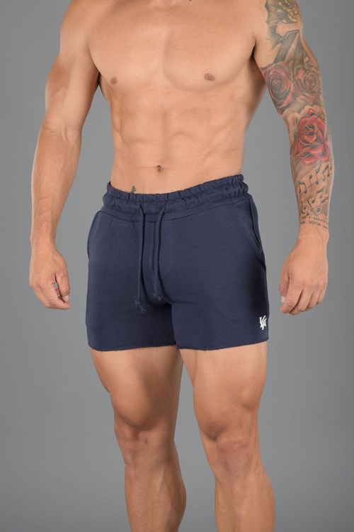 YoungLA 102 Bodybuilding French Terry Shorts Donkerblauw | 2158046-XT