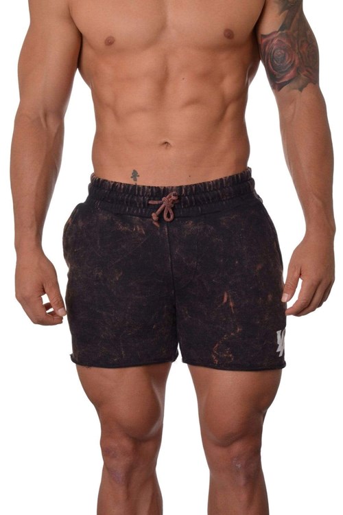 YoungLA 102 Bodybuilding French Terry Shorts Donkerblauw | 4781362-GE