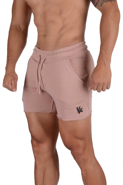 YoungLA 102 Bodybuilding French Terry Shorts Salmon | 7813260-TP