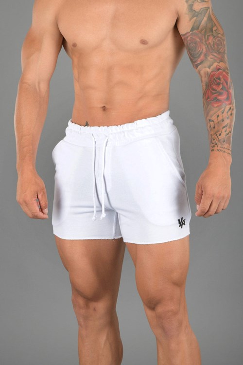 YoungLA 102 Bodybuilding French Terry Shorts Wit | 9058746-YR