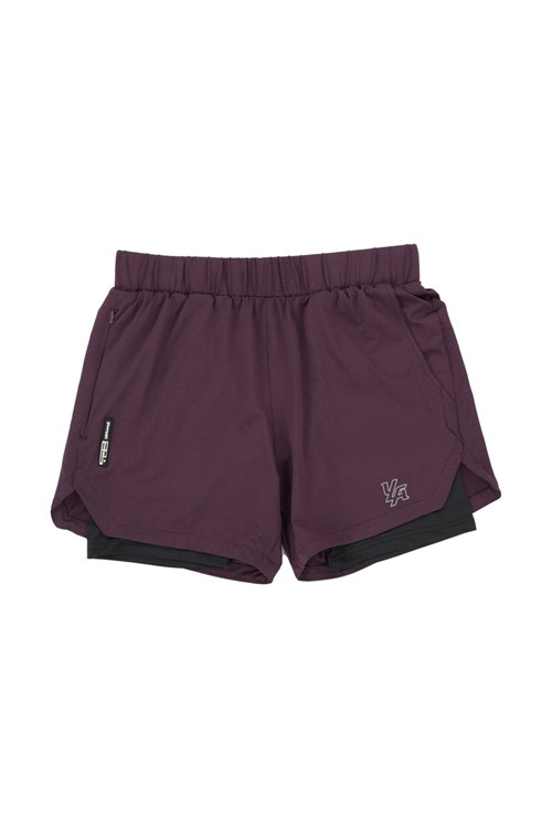 YoungLA 105 Compression Shorts 2.0 Plum/Black | 4560291-SY