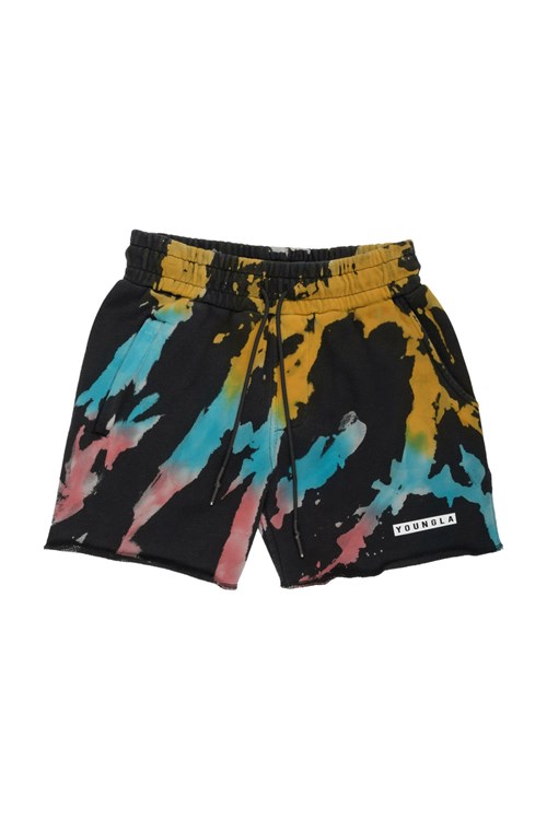 YoungLA 107 Tie Dye Kort Shorts Carnival | 3941587-YJ