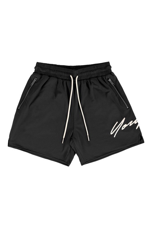 YoungLA 115 Signature Shorts Zwart | 8790325-PI