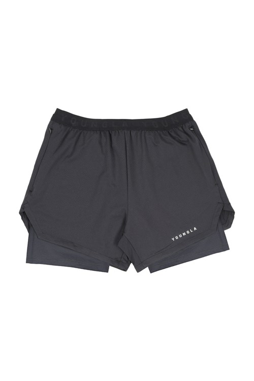 YoungLA 129 Trilogy Compression Shorts Zwart | 1908327-IZ