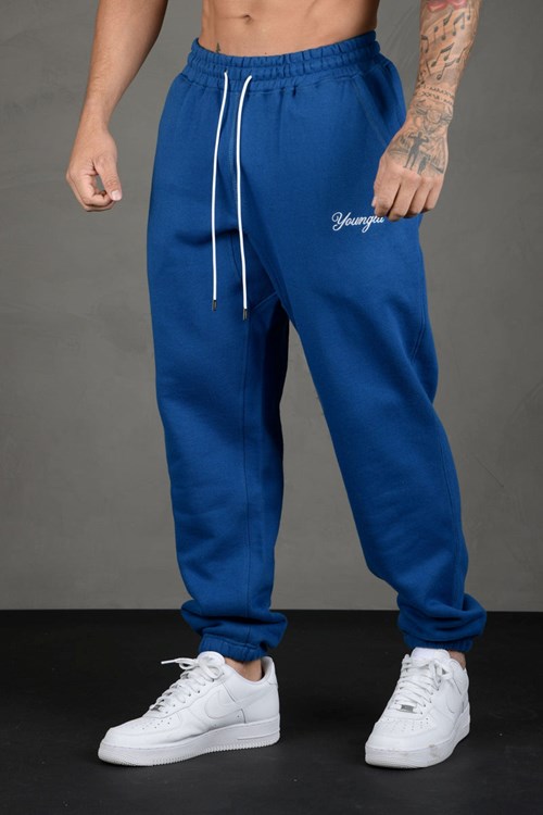 YoungLA 211 For Him Joggers Koningsblauw Blauw | 0473261-YH