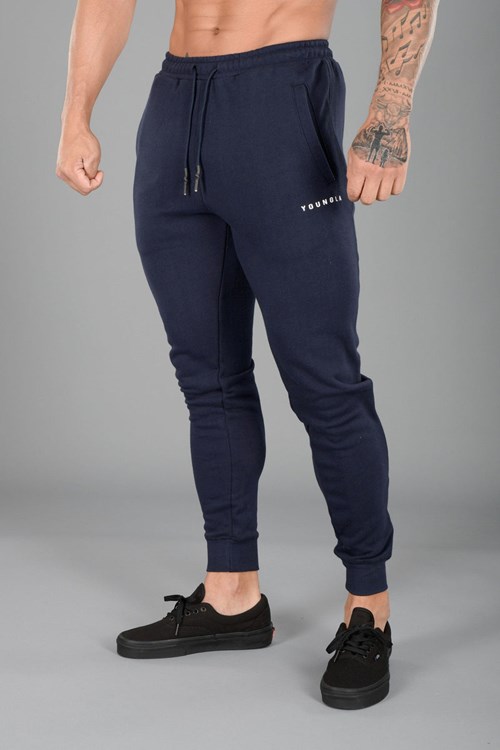 YoungLA 213 Elite Joggers Donkerblauw | 9403867-ZA