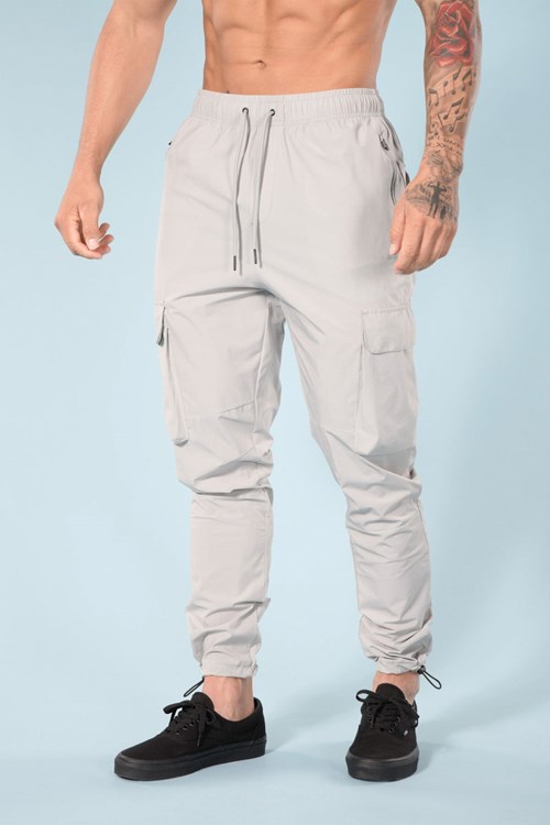 YoungLA 218 Travel Cargo Joggers Lichtgrijs | 8241963-LI