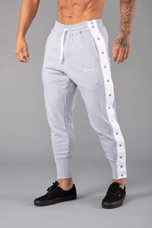 YoungLA 235 - 90s Tear Away Joggers Grijs | 7182694-GR