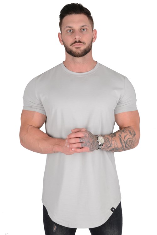 YoungLA 402 Perfect Tee - Scallop Bottom Grijs | 8941235-IL