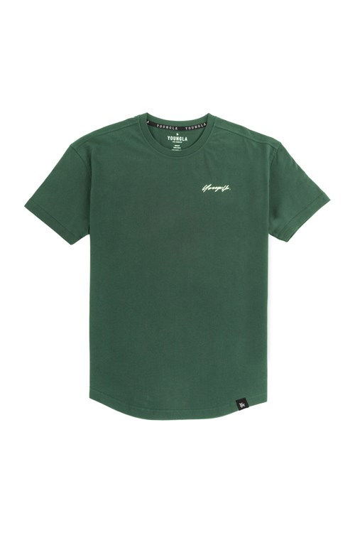 YoungLA 408 Autobiography Tees Groen | 5826043-OR