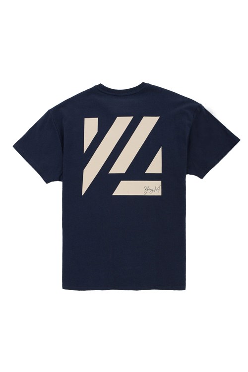 YoungLA 413 Oversized Bloc Shirts Donkerblauw | 4275086-BV