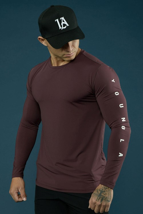 YoungLA 424 Zephyr Compression Long Sleeves Marooned | 8563017-JI