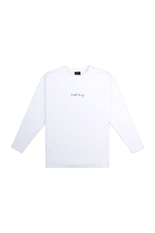 YoungLA 427 Simple Things Long Sleeve Shirt Wit | 9271436-ZE