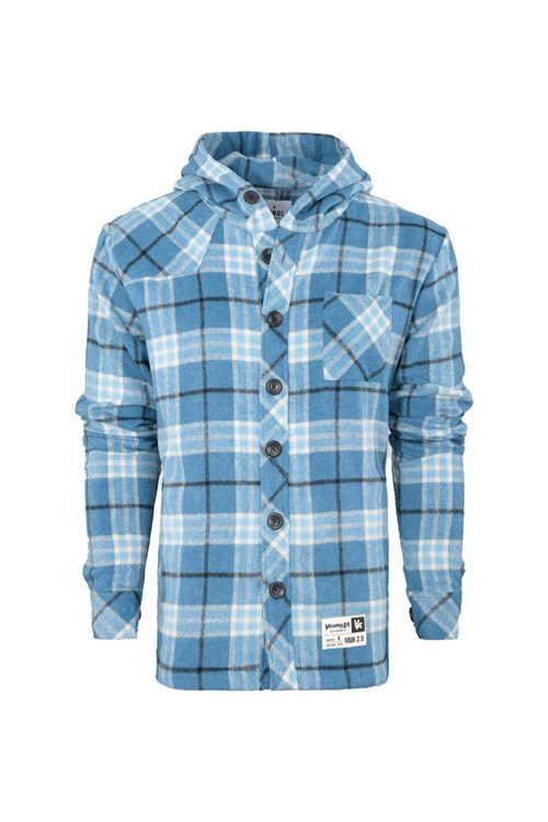 YoungLA 431 Met Capuchon Flannels Blauw | 8502349-OK