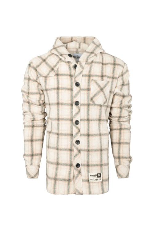 YoungLA 431 Met Capuchon Flannels Mintgroen | 2859063-HX