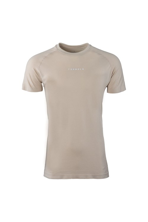 YoungLA 454 New Gen Compression Tee Beige | 8506273-FK