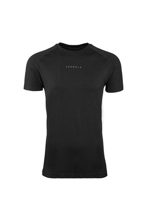 YoungLA 454 New Gen Compression Tee Zwart | 4263758-VR